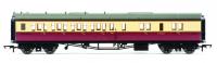 R40472 Hornby Collet Bow Ended Corridor Brake Third Coach Left Hand number W4936W - BR Crimson & Cream - era 4
